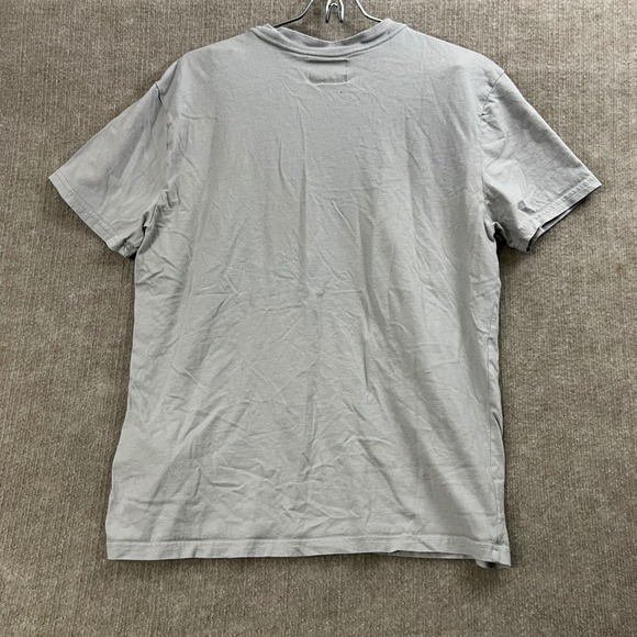 Hollister Relaxed Fit Medium Gray Cotton T Shirt Mens Basic Tee - Picture 4 of 9